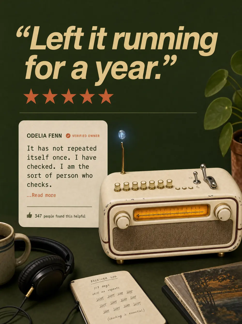 A star-rated review page scoring the Mana Box four and a half out of five.